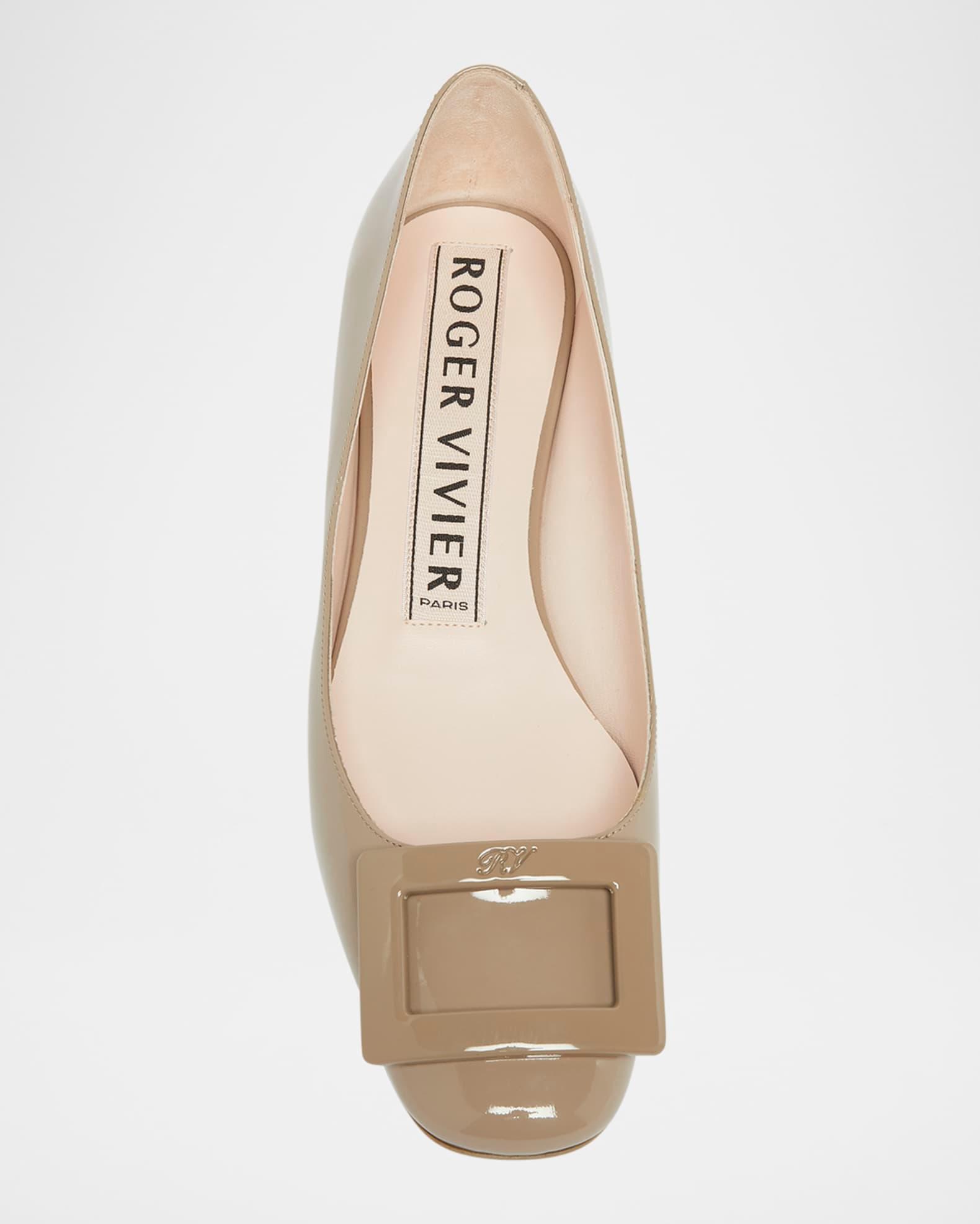 Roundy Patent Buckle Ballerina Pumps Product Image