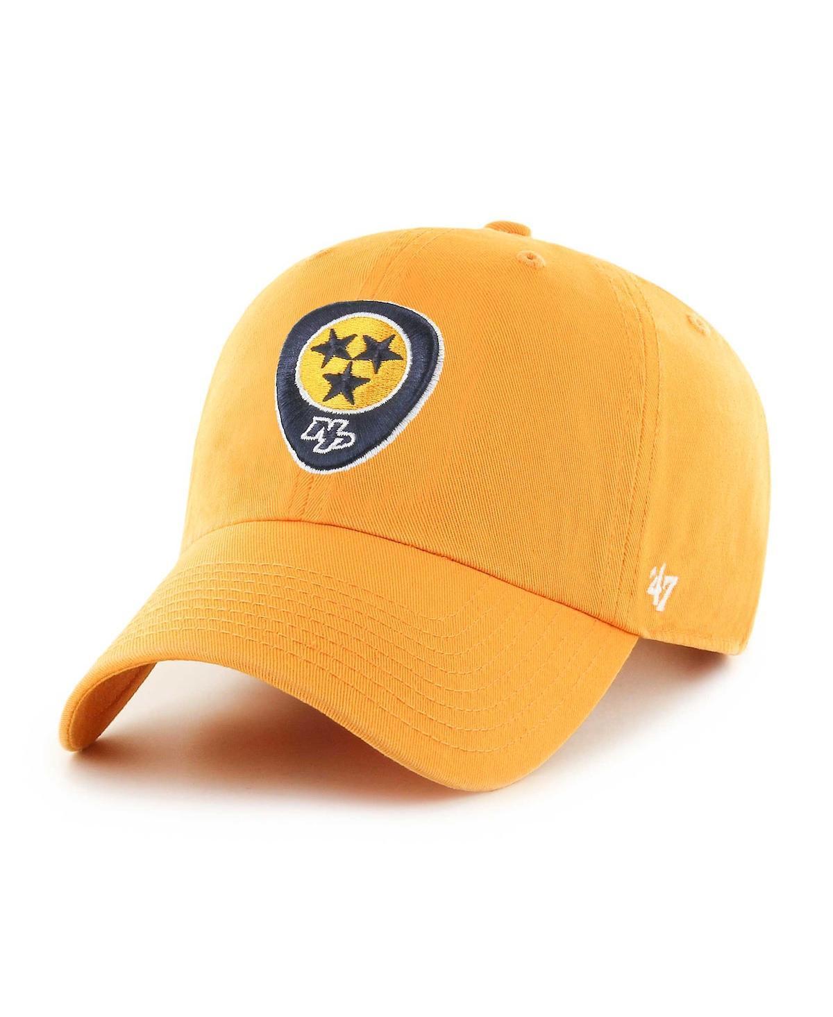 Mens 47 Gold Nashville Predators Alternate Clean Up Adjustable Hat Product Image