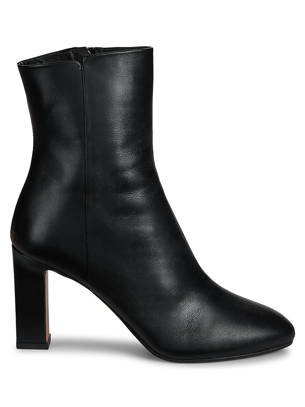 Womens Sellier 85MM Leather Booties Product Image