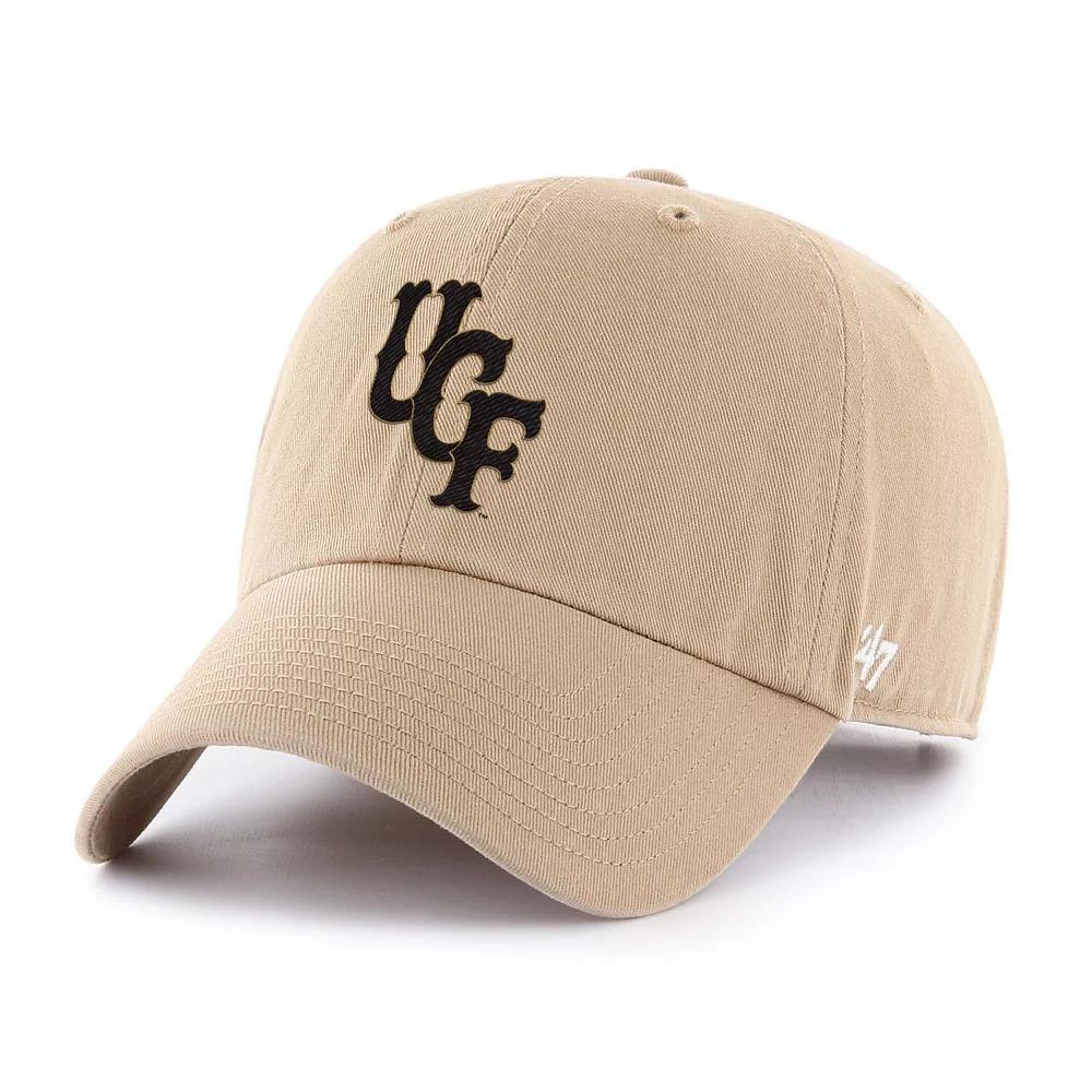 Men's '47 Khaki UCF Knights Vault Clean Up Adjustable Hat, Beig K Product Image