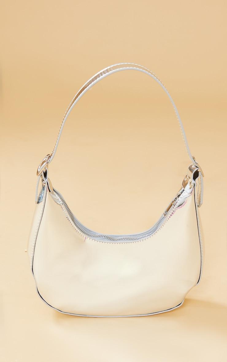 Silver Pu Shoulder Bag Product Image