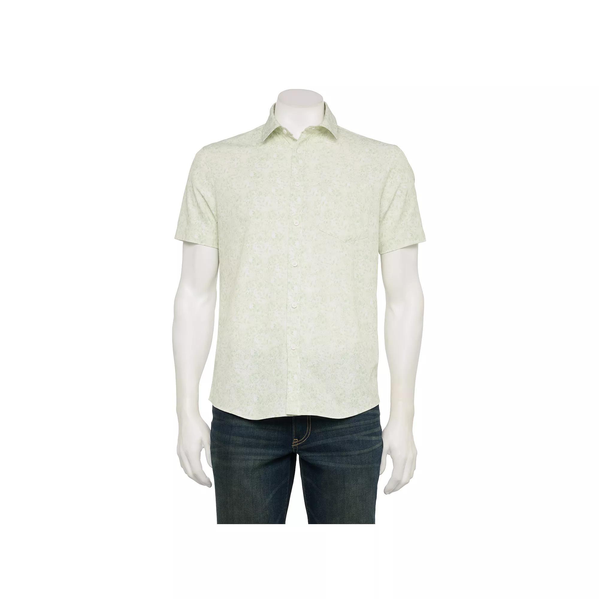 Men's FLX Slim Performance Untucked-Fit Button Down Shirt,  Product Image