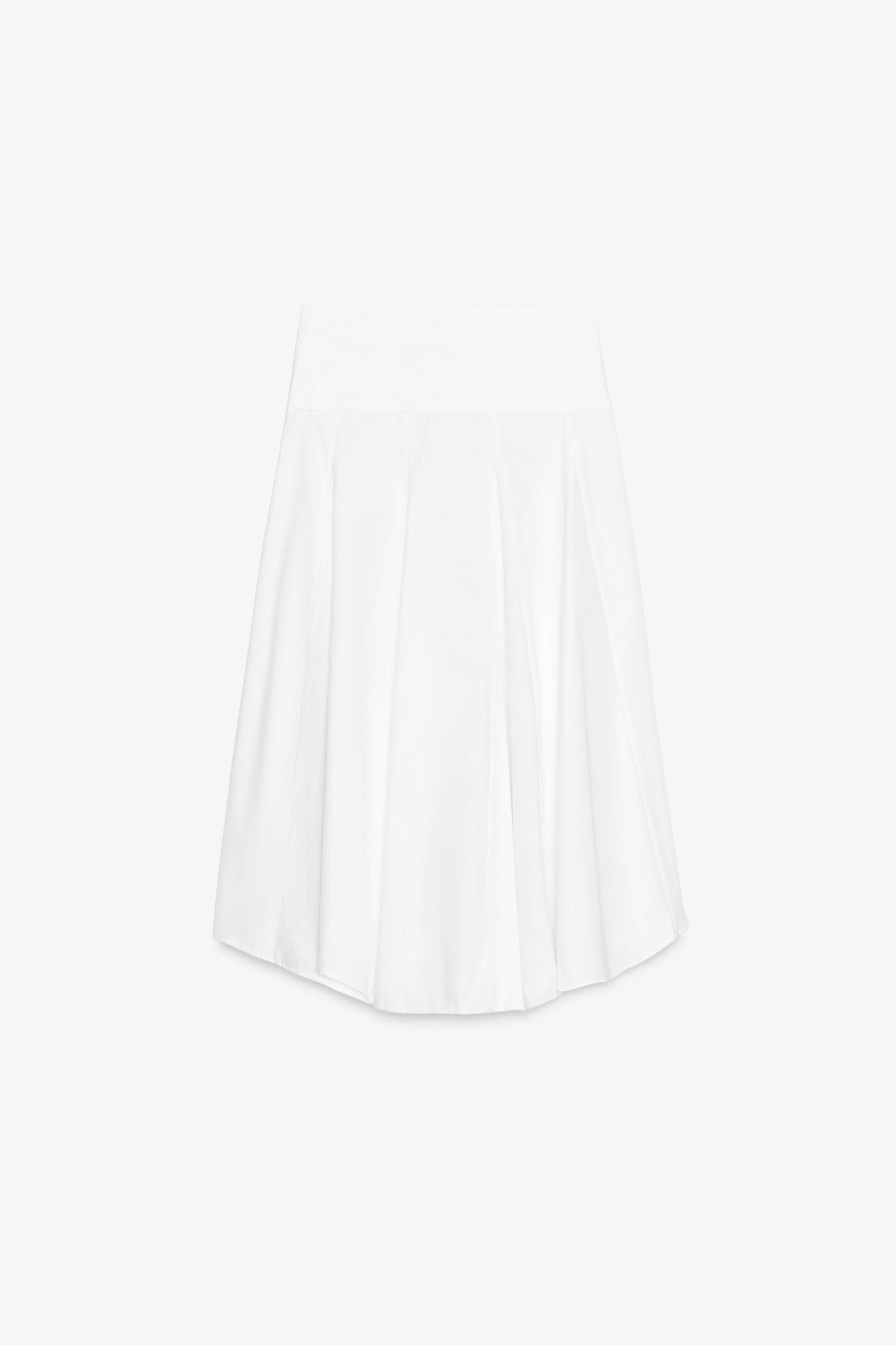 ASYMMETRIC MIDI SKIRT Product Image