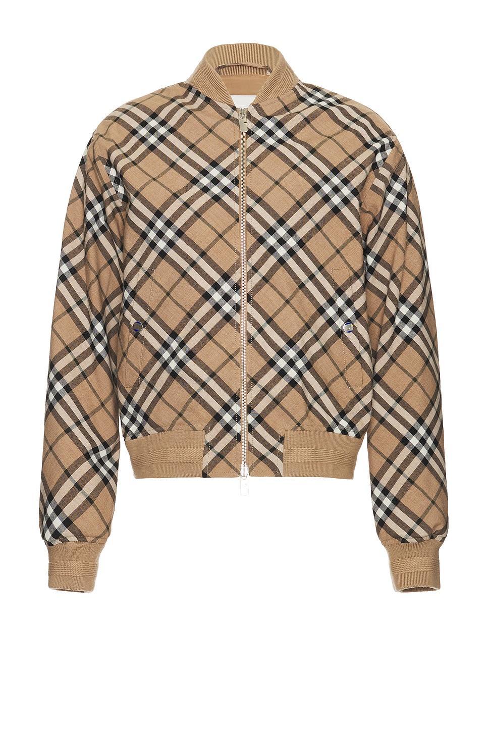 Check Bomber Jacket Product Image
