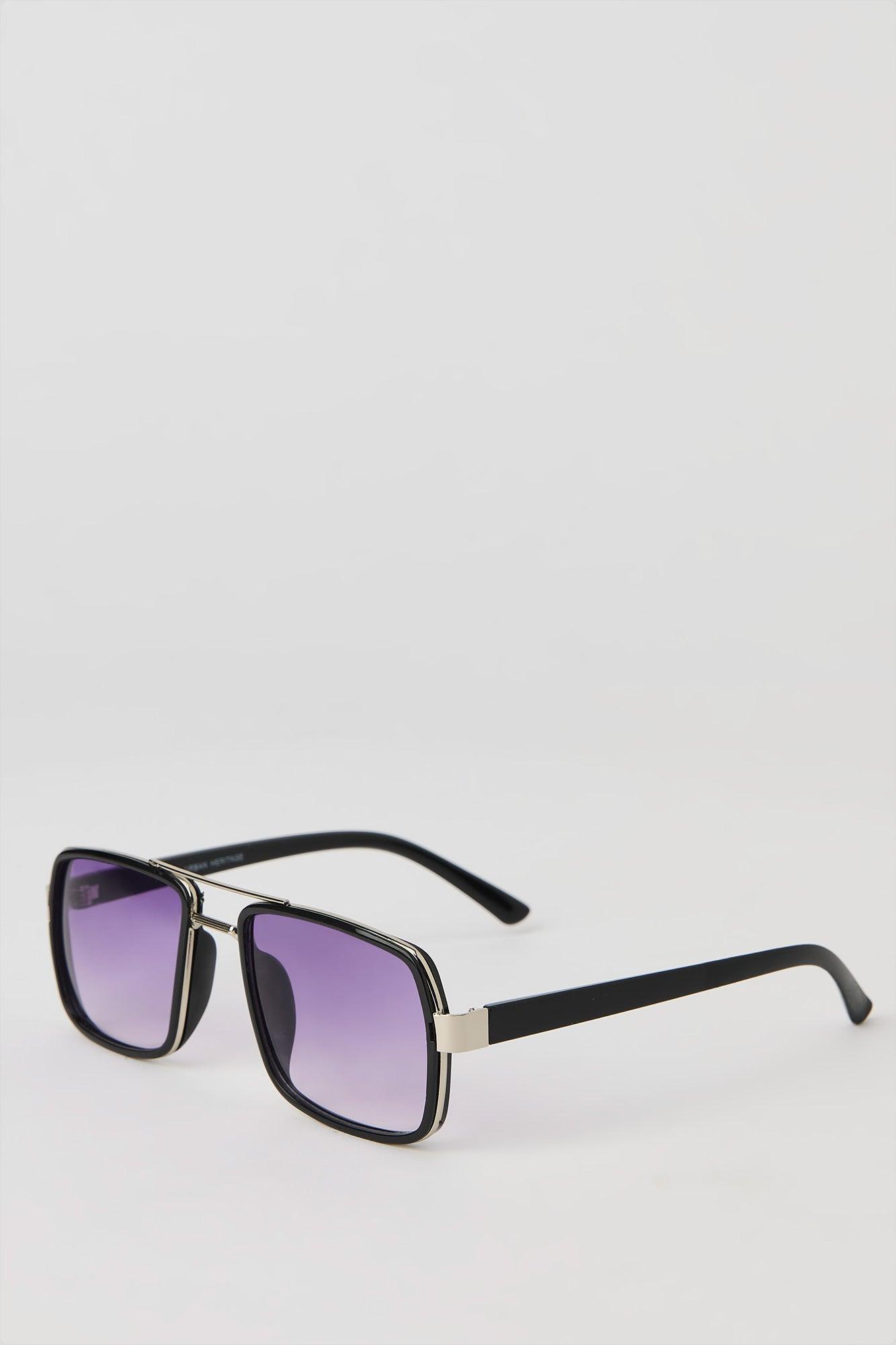 Square Aviator Sunglasses Male Product Image