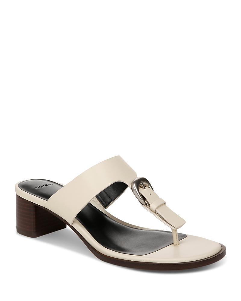 Vince Womens Aubrey Leather Block Heel Sandals Product Image