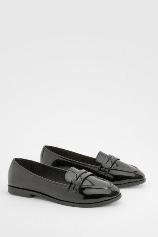 Wide Fit Patent Loafers Product Image