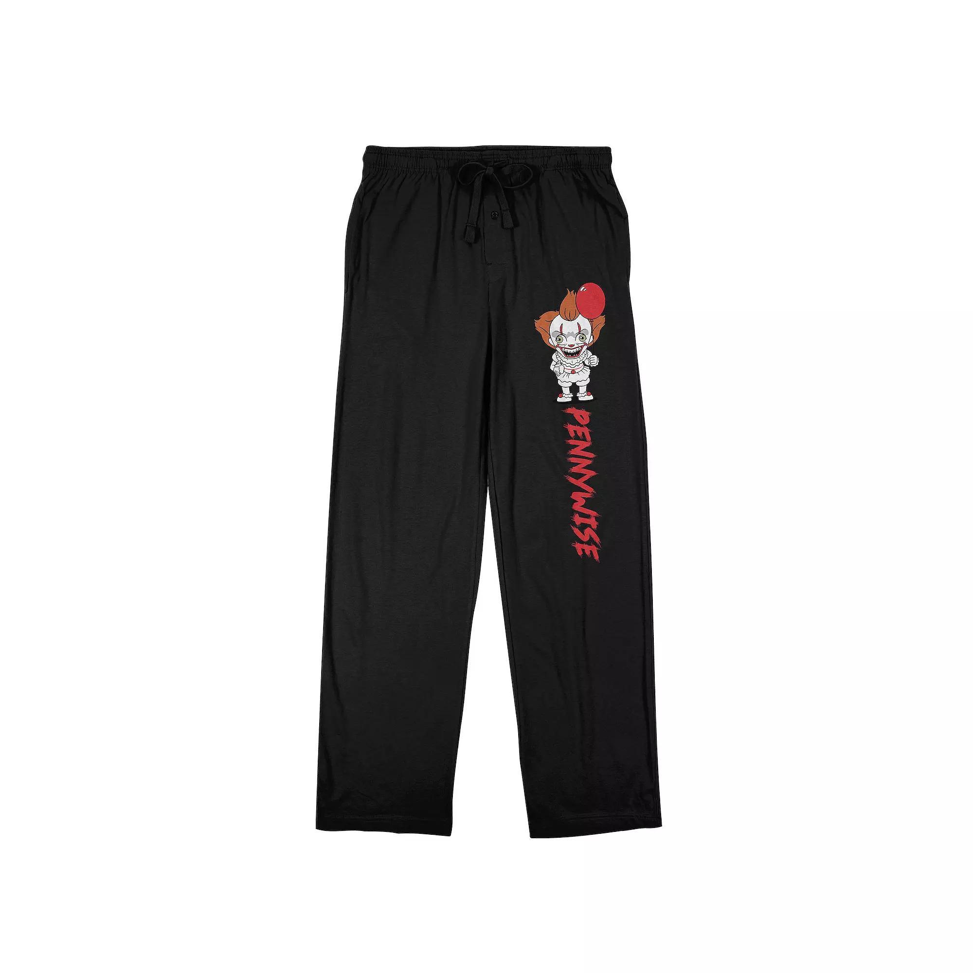 Men's It Movie Pennywise Sleep Pants, Size: Large, Black Product Image