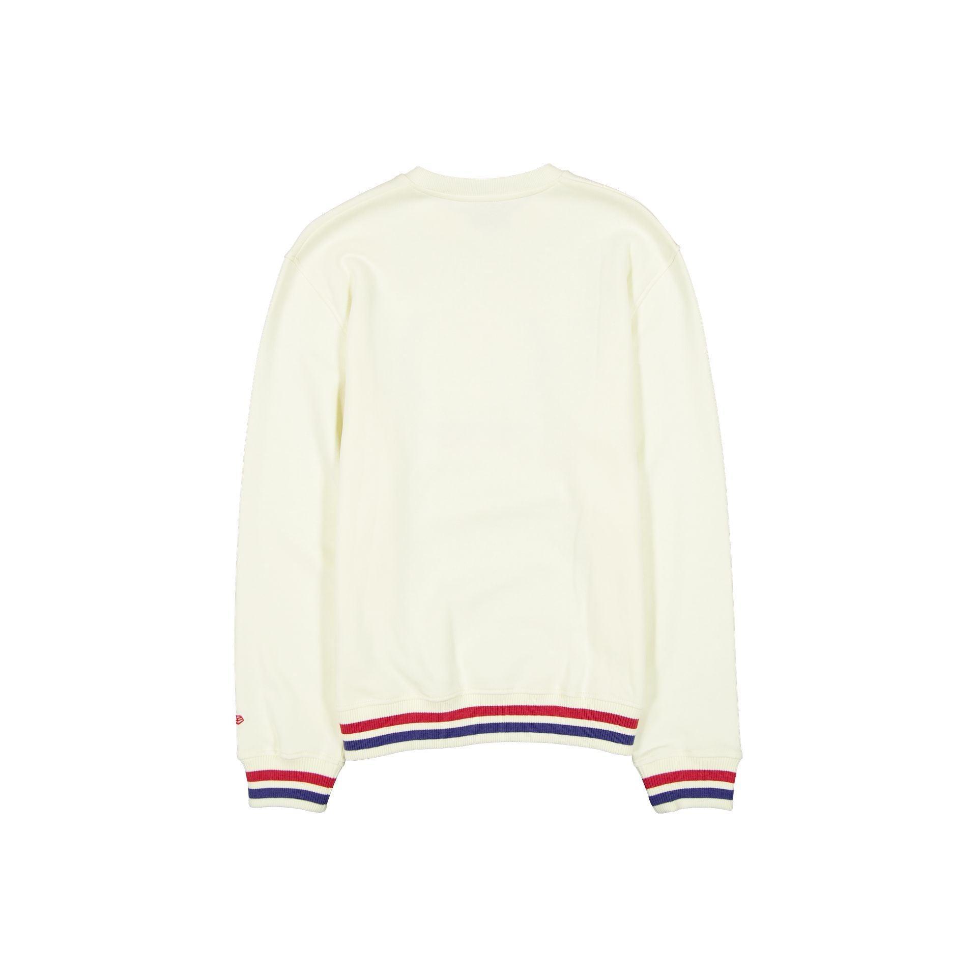 Los Angeles Dodgers Throwback Chrome White Crewneck Male Product Image