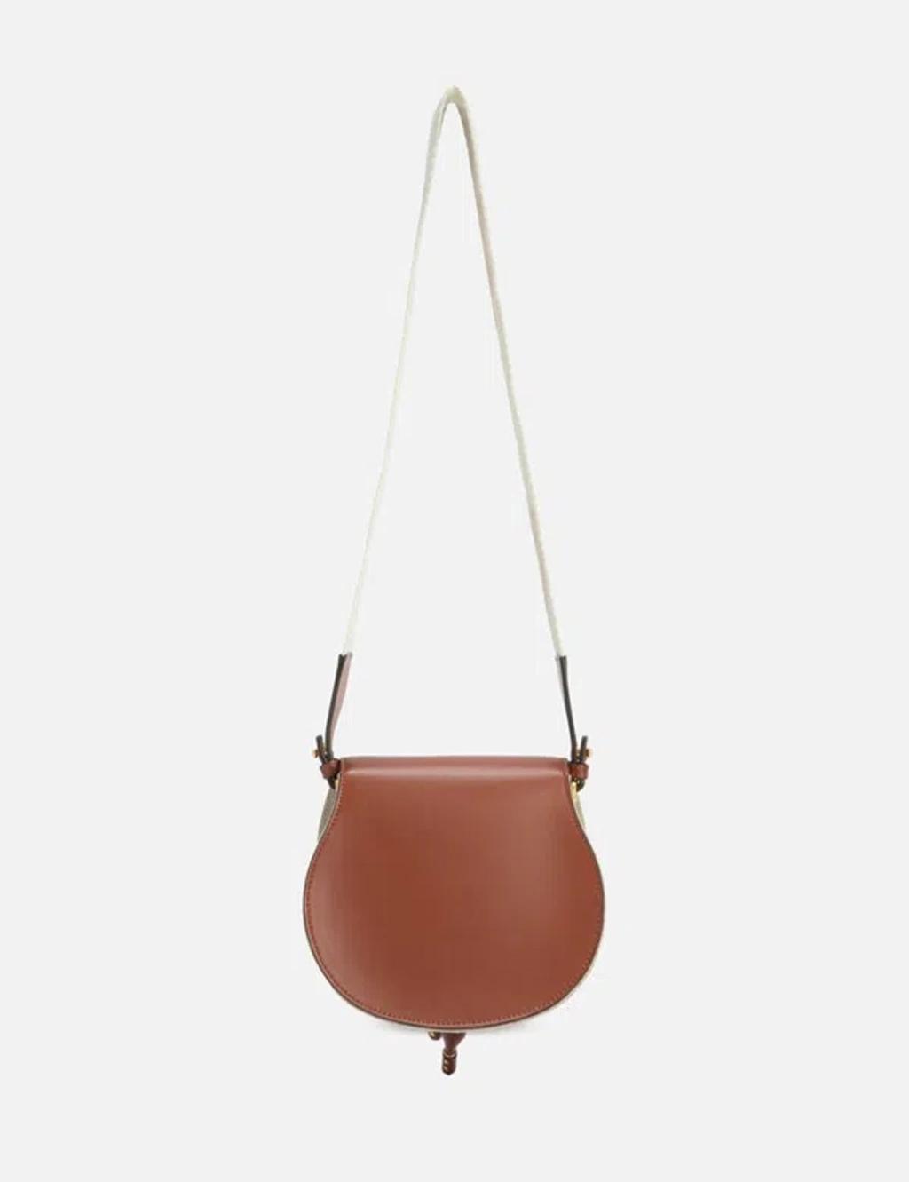 Small Marcie Saddle Bag In Brown Product Image