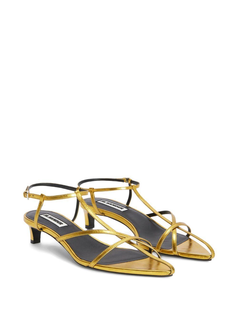 ankle-strap leather sandals Product Image