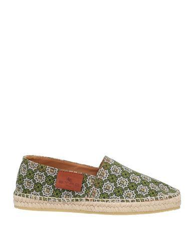 ETRO Man Espadrilles Green Size 8 Textile Fibers Product Image