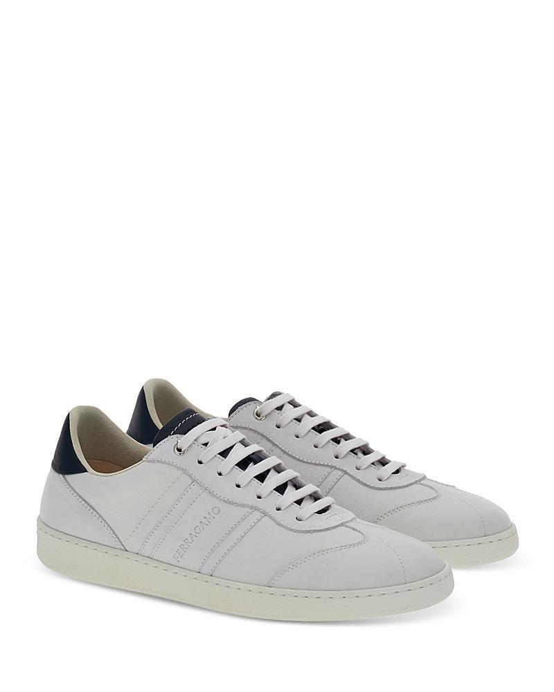 FERRAGAMO Achille 1 Sneakers Bianco Ottico 9.5 Product Image