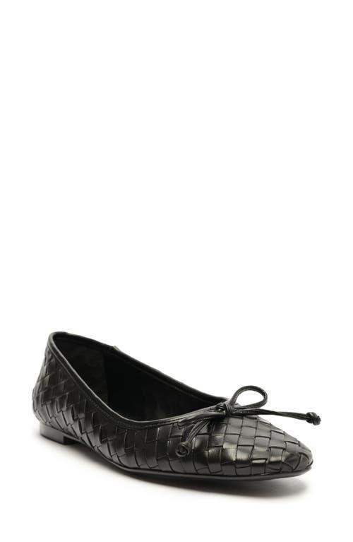 Womens Arissa Woven Leather Flats Product Image