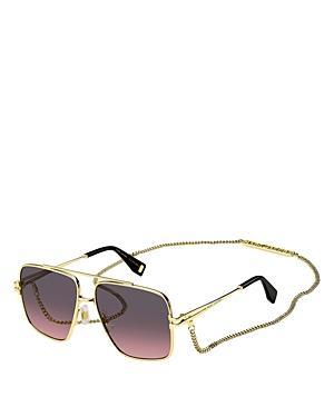 Womens Light 59MM Square Sunglasses Product Image