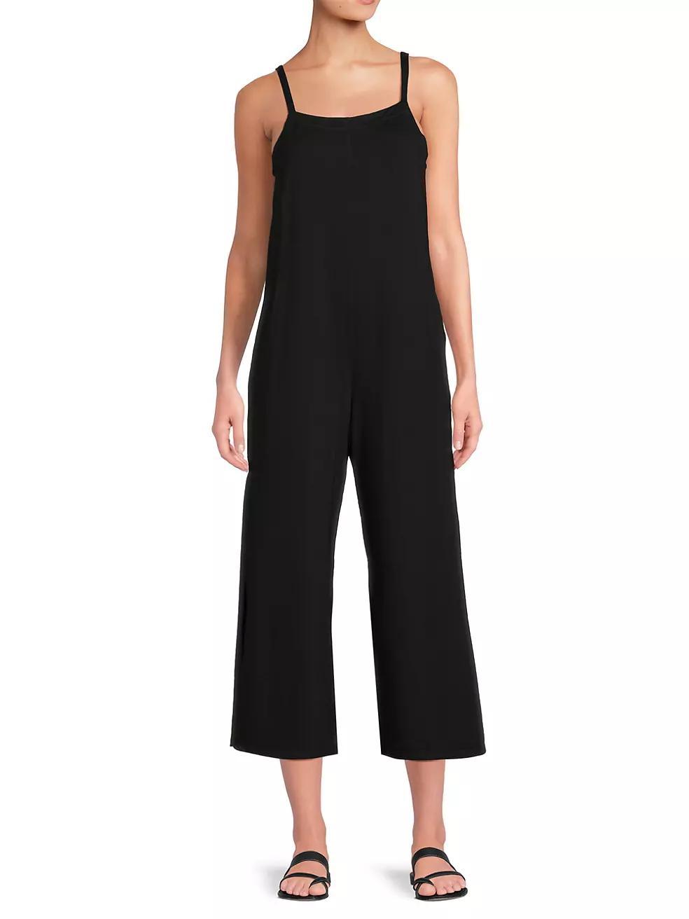 Cropped Stretch-Knit Jumpsuit Product Image