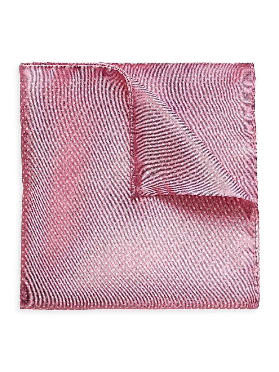 Mens Silk Polka Dot Pocket Square Product Image