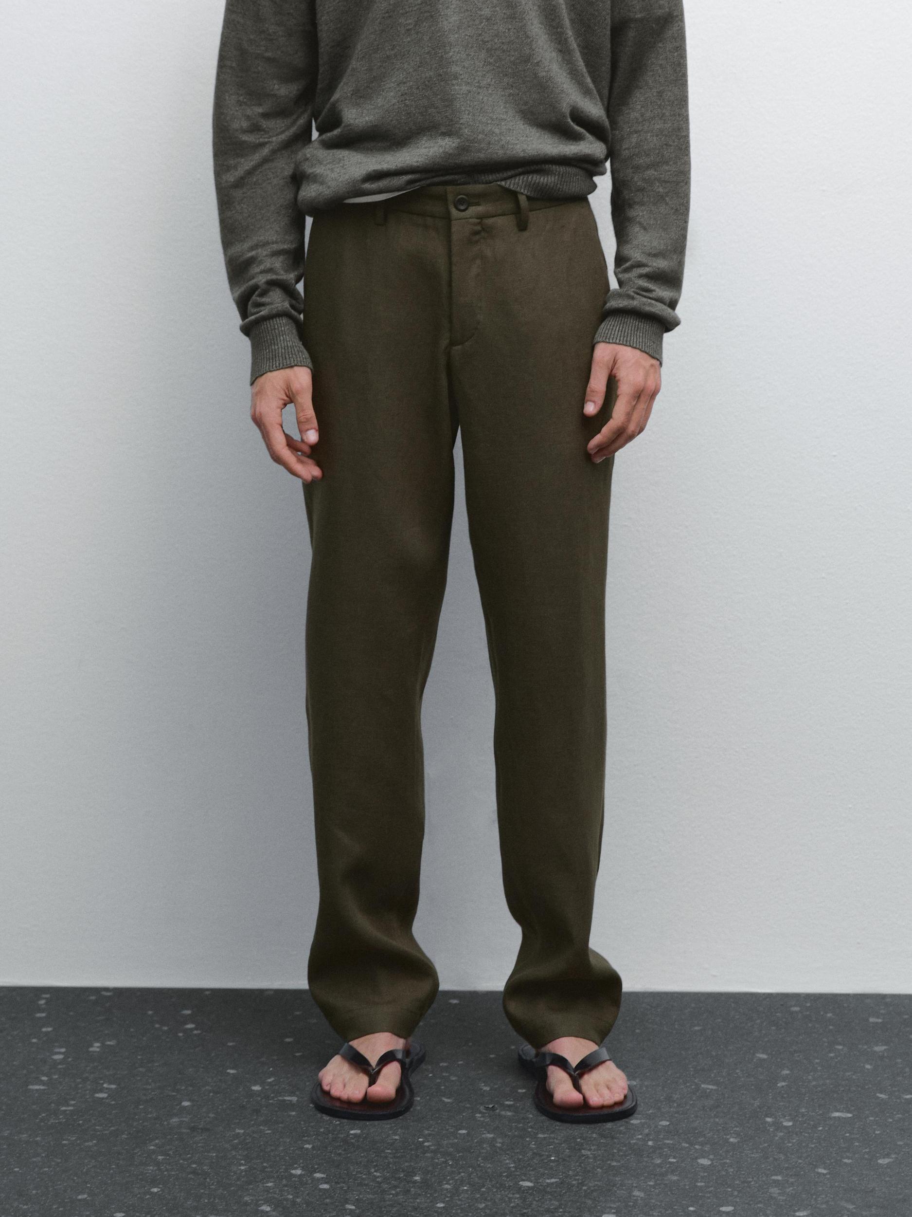 100% linen trousers Product Image