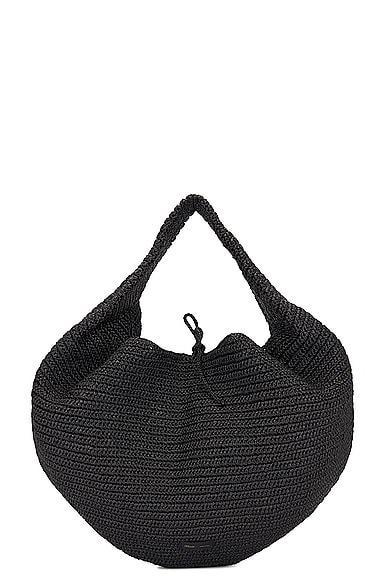 KHAITE Olivia Large Hobo Bag In Black Product Image