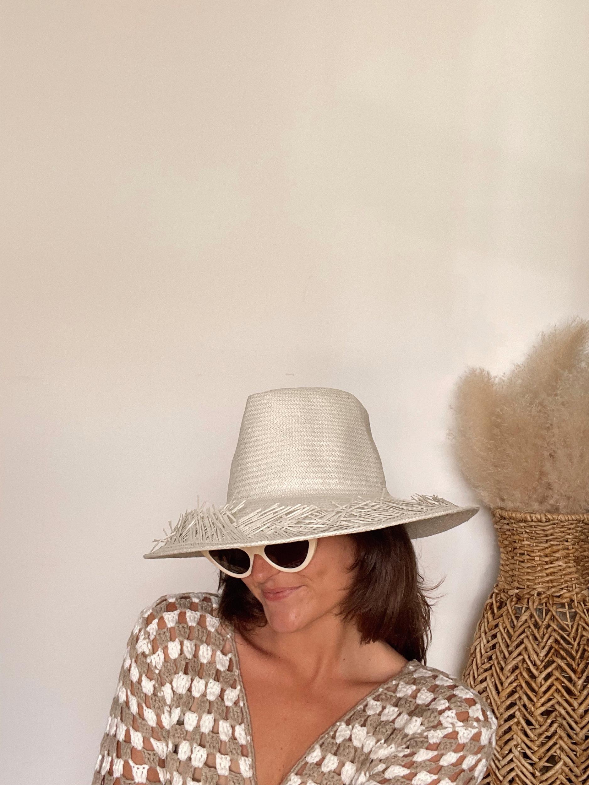 The Darcie Straw Hat | White Product Image