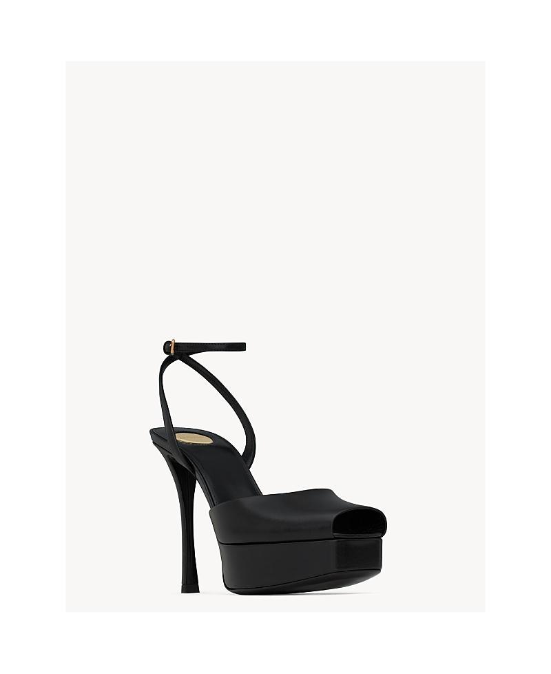 Saint Laurent Womens La Scandale Platform Sandals Product Image