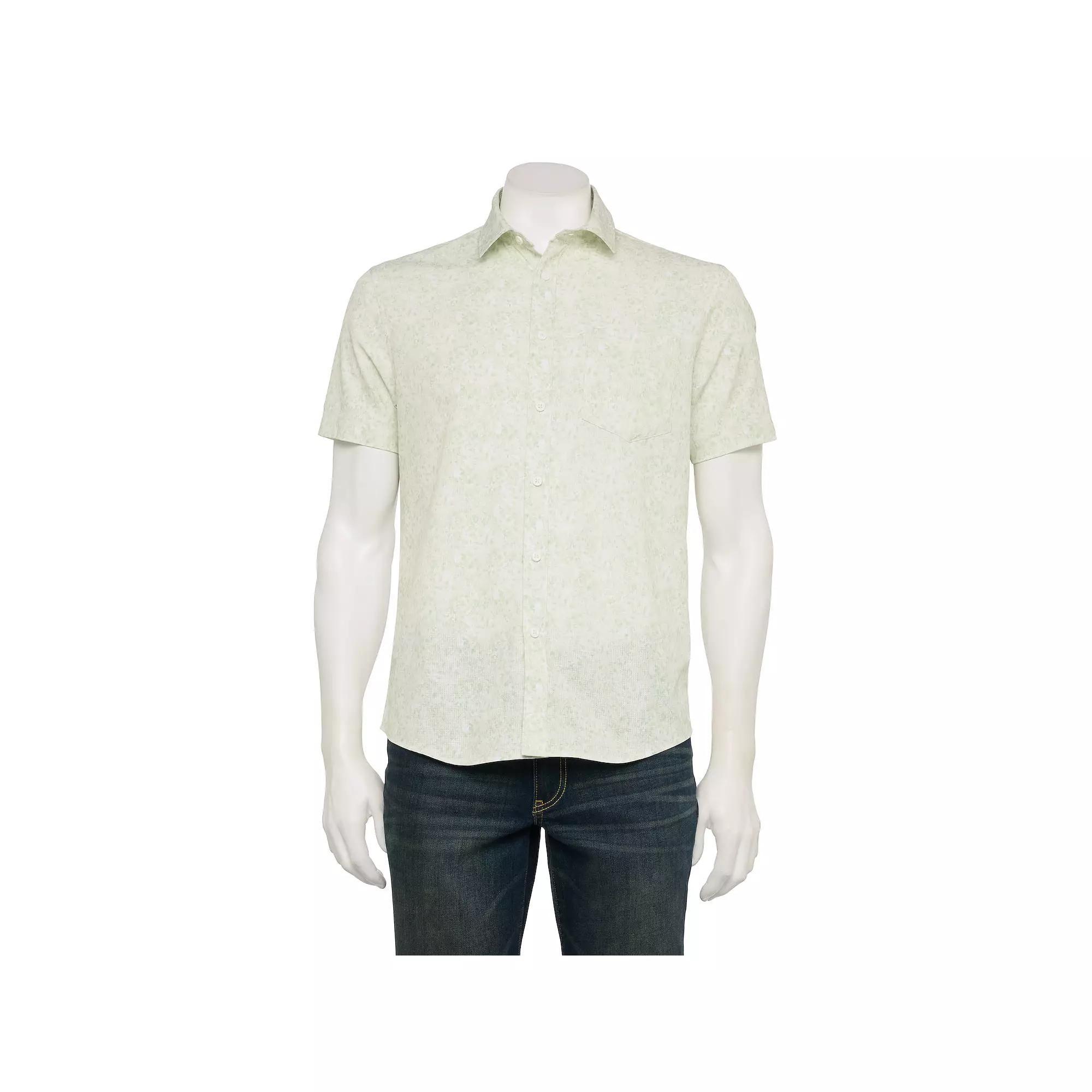 Men's FLX Slim Performance Untucked-Fit Button Down Shirt,  Product Image