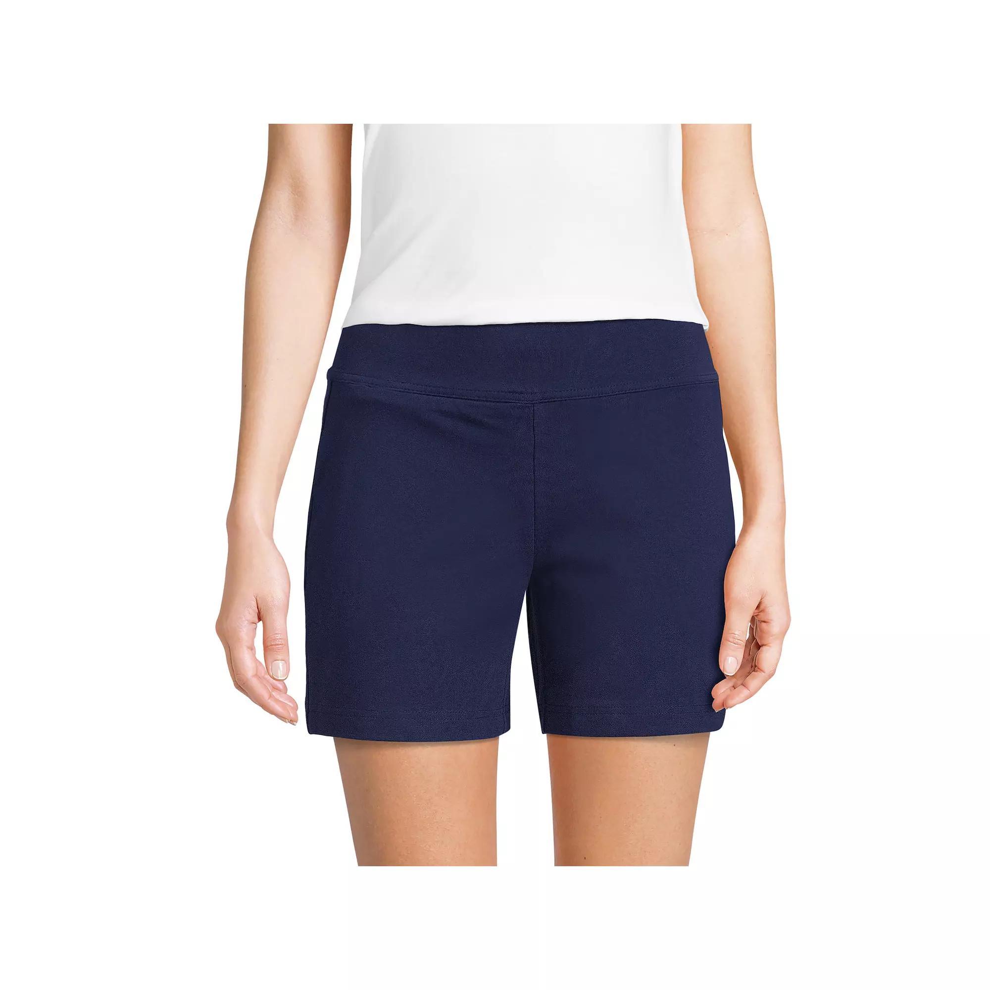 Women's Lands' End Starfish 7-in. Midrise Pull-On Shorts,  Product Image