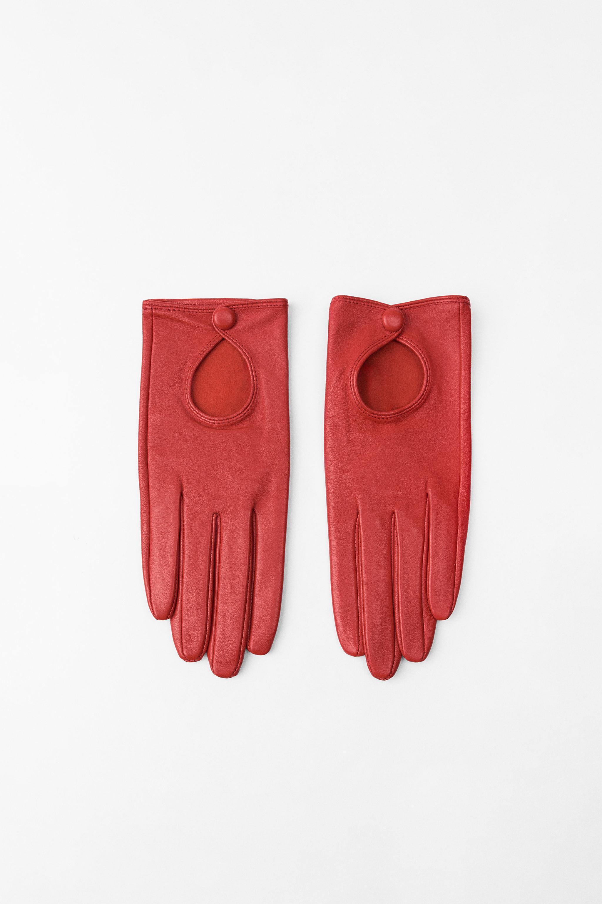 SHORT LEATHER GLOVES Product Image