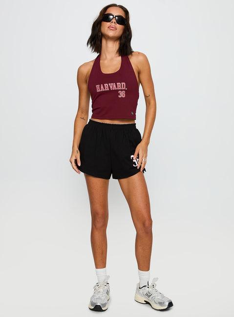 Harvard Tailgate Halter Top Red Product Image