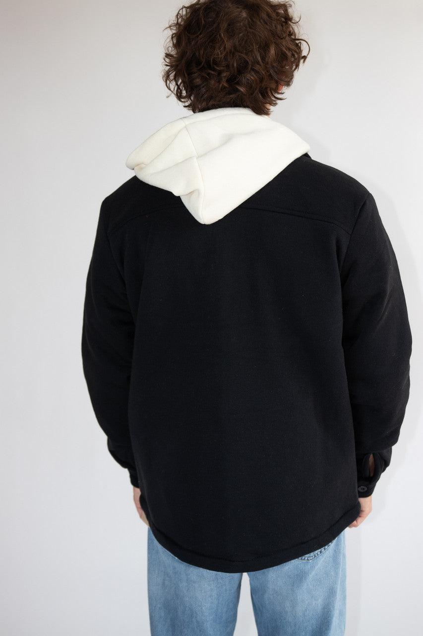 Double Layer Quilted Lining Hoodie Jacket Product Image