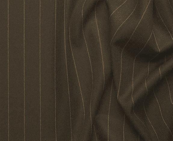 Sovana Collection - Regular Fit 3 Piece Suit 2 Button Tone on Tone Stripe in Brown Product Image