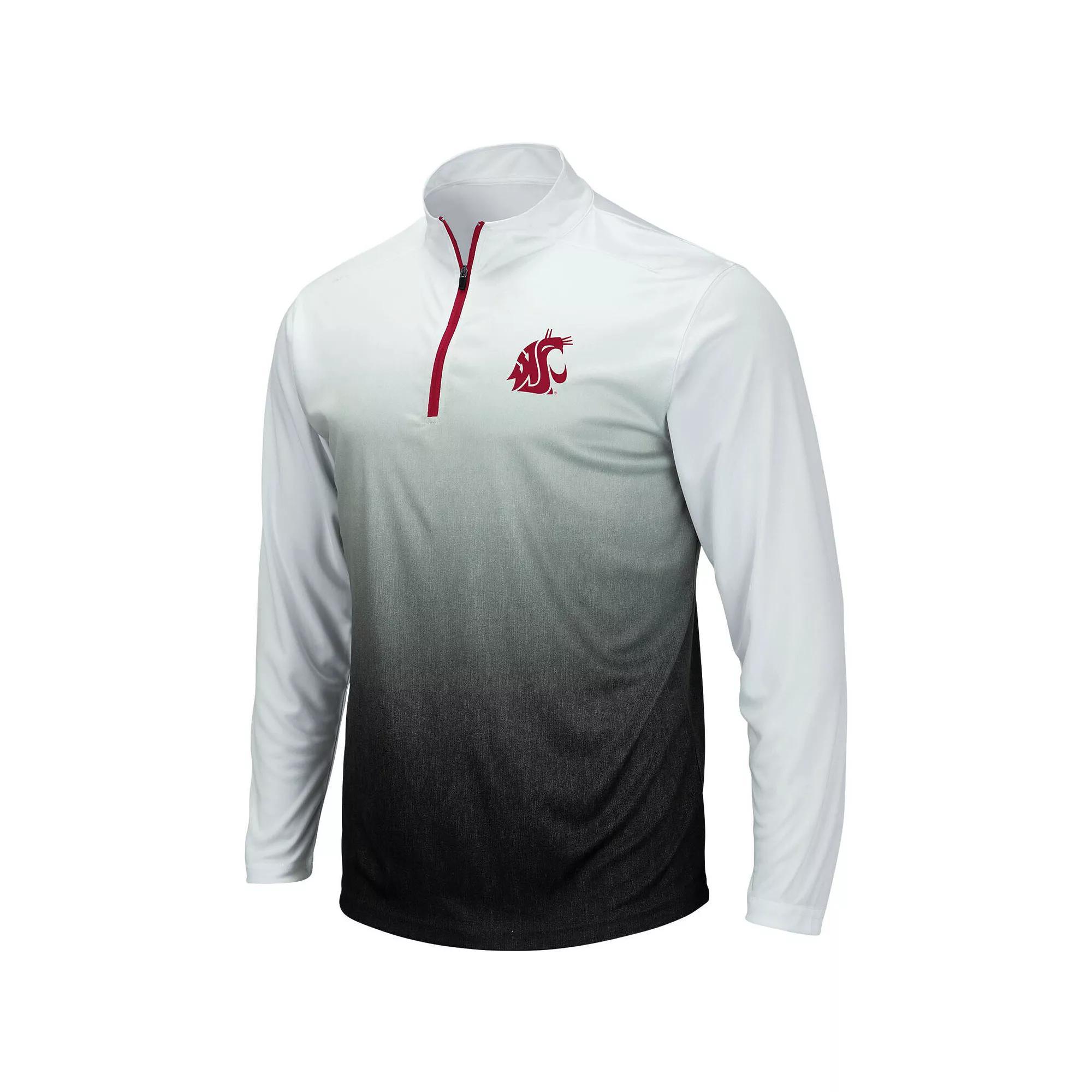 Men's Colosseum Gray Washington State Cougars Magic Team Logo Quarter-Zip Jacket, Size: 2XL, Wsc Grey Product Image