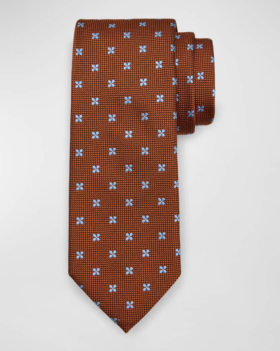 Mens Floral Silk Tie Product Image