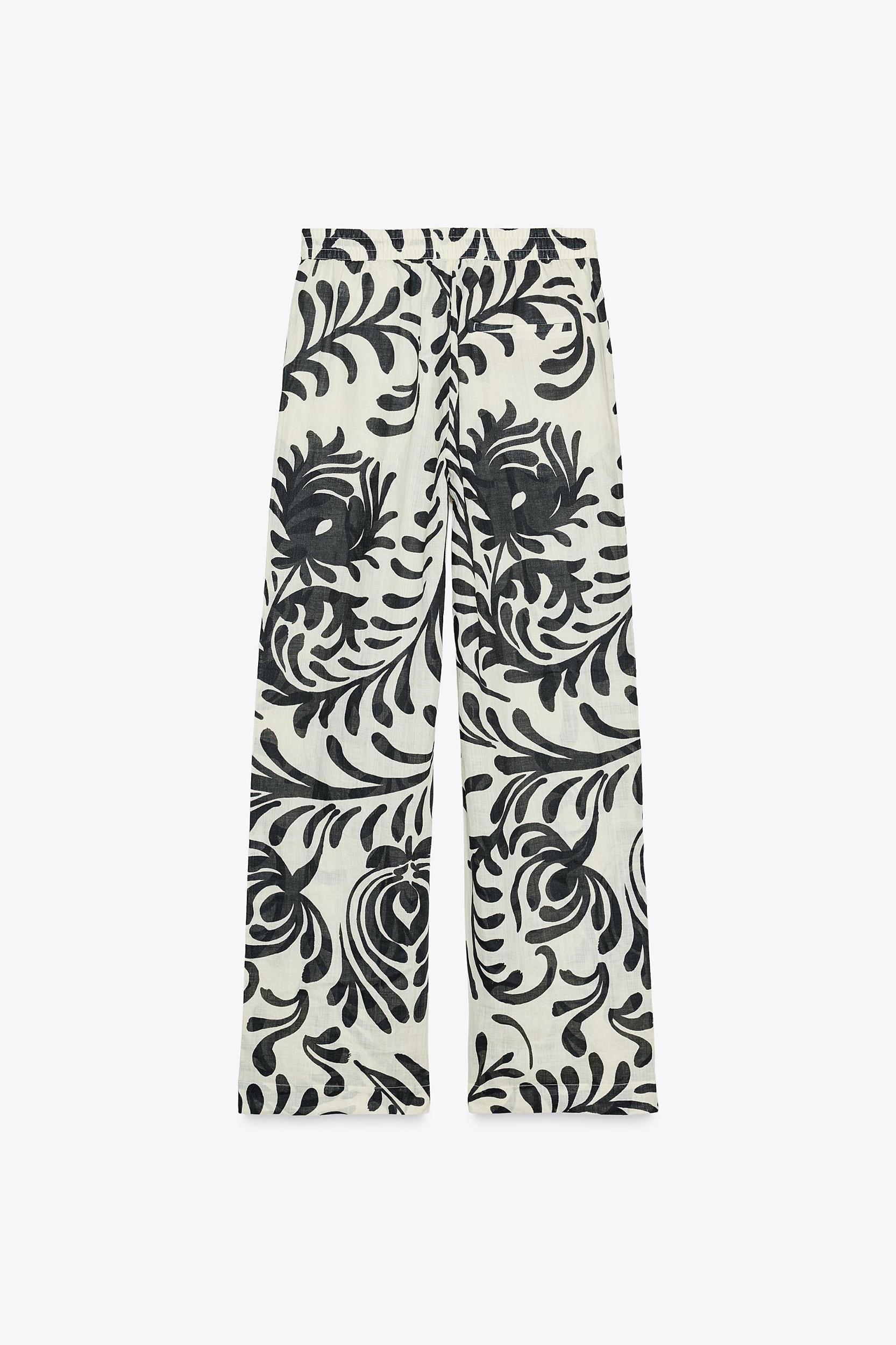 RAMIE PRINT PANTS ZW COLLECTION Product Image