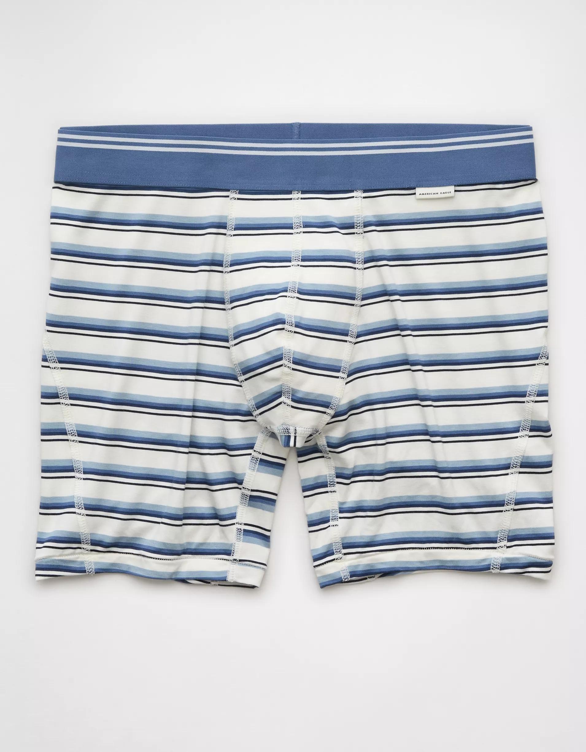 AEO Men's Striped 6" Ultra Soft Boxer Brief Product Image