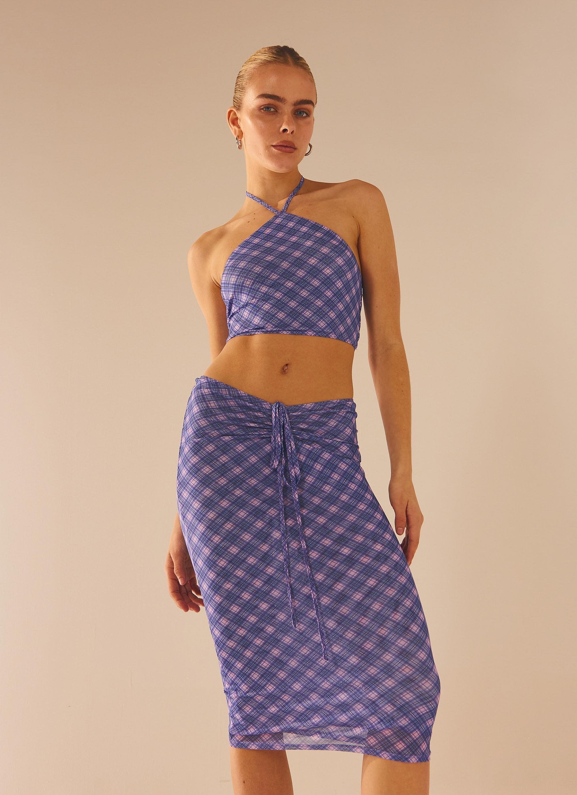 Valetta Vino Crop Top - Purple Haze Product Image