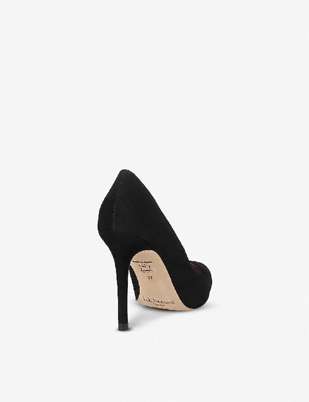 LK BENNETT Fern Suede Courts In Bla-black Product Image