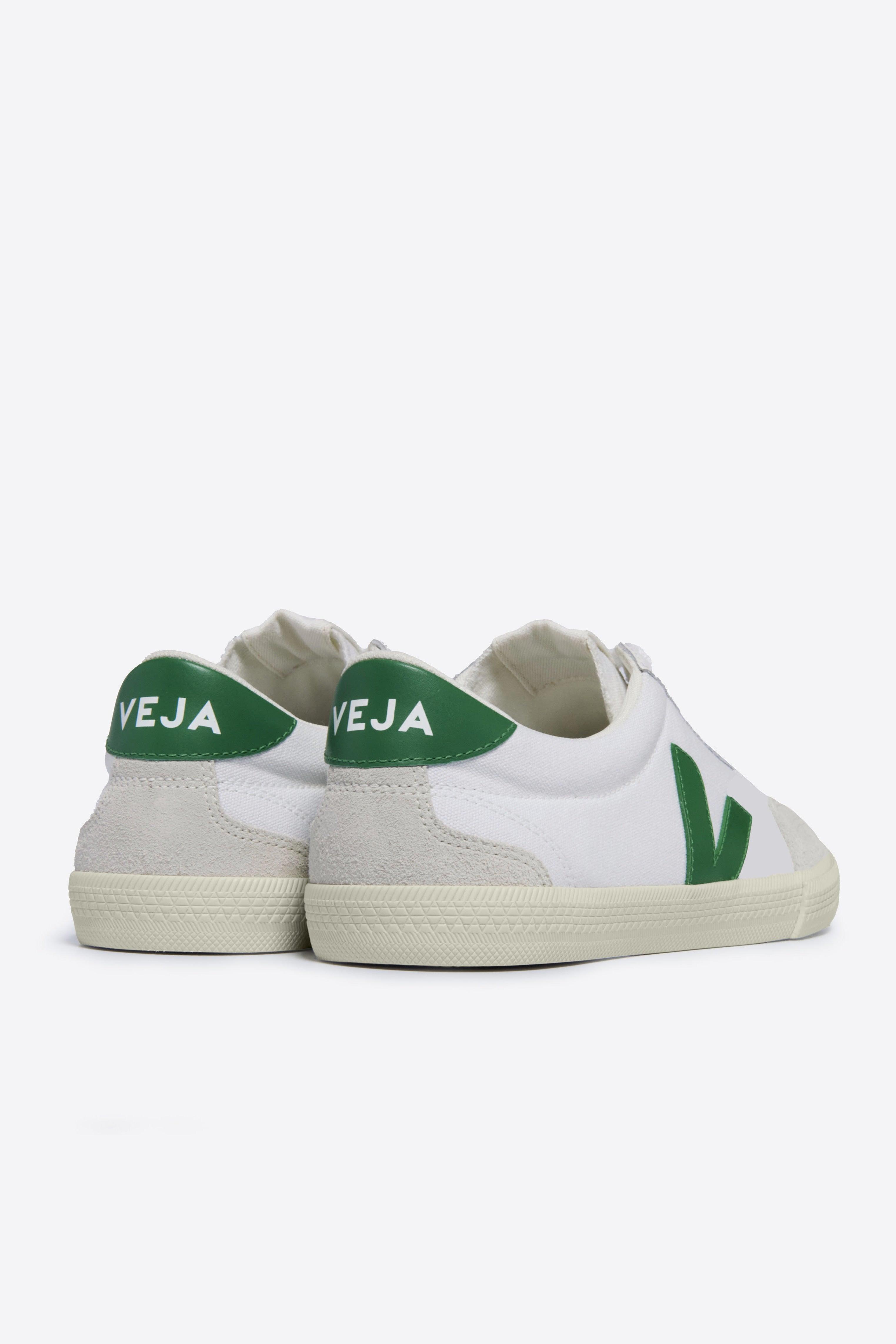 Veja Volley Canvas Sneaker - White Emeraude Product Image