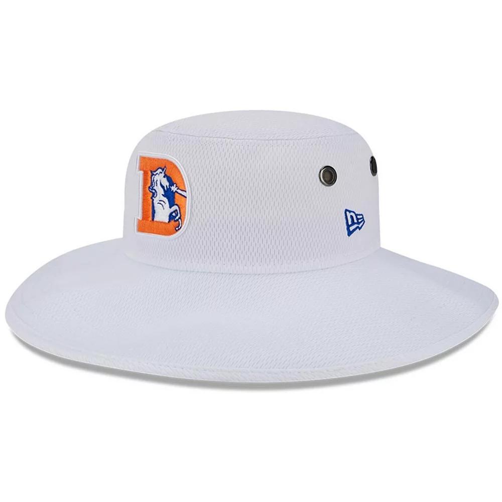 Men's New Era White Denver Broncos 2023 NFL Training Camp Throwback Panama Bucket Hat Product Image