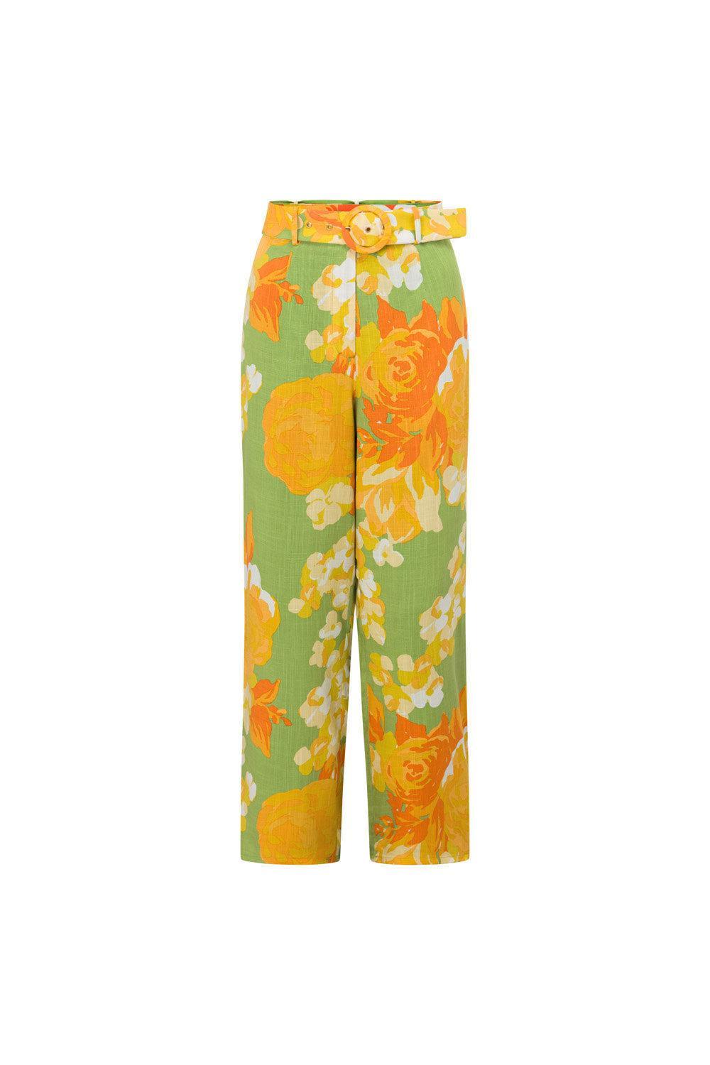 Savannah Pants - Floral Sunset Product Image