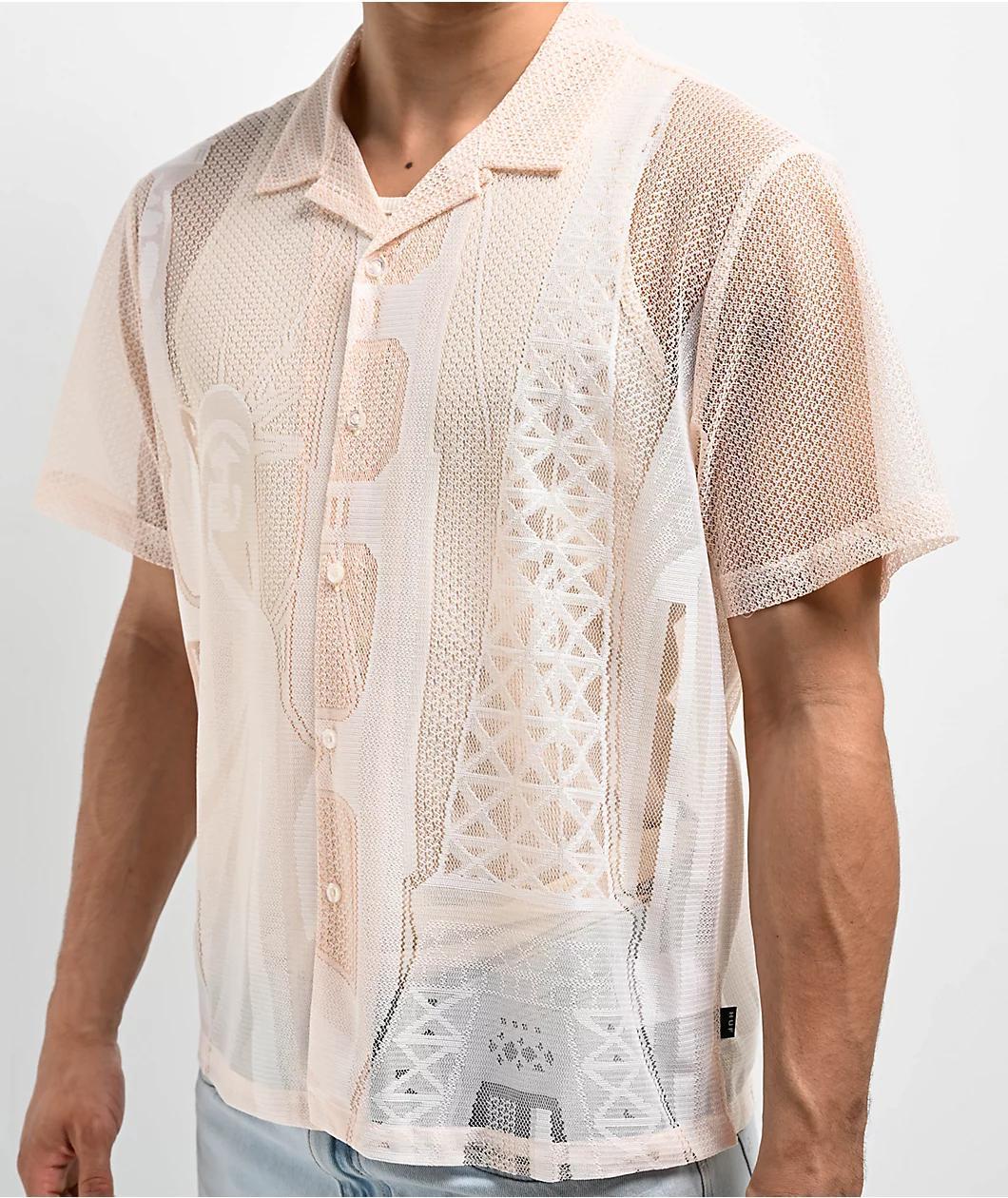 HUF World Tour Lace Short Sleeve Button Up Shirt Product Image