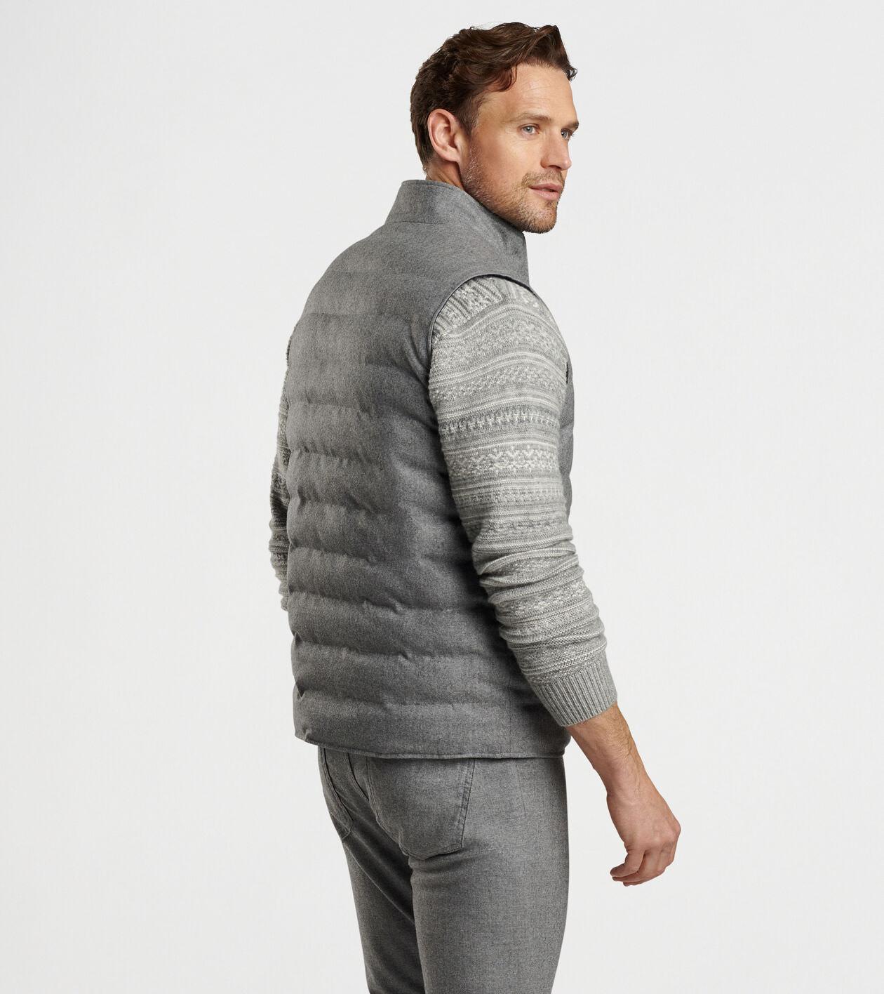 Peter Millar Mens Whistler Reversible Vest | Color: Nickel | Size: XL Product Image