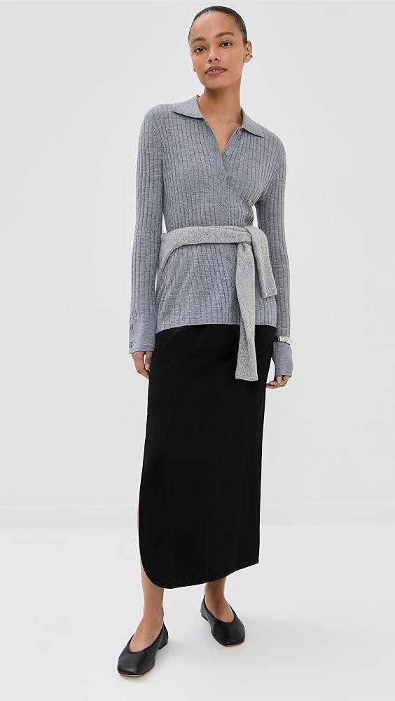 LISA YANG Cashmere Aria Cardigan Shirt | Shopbop Product Image