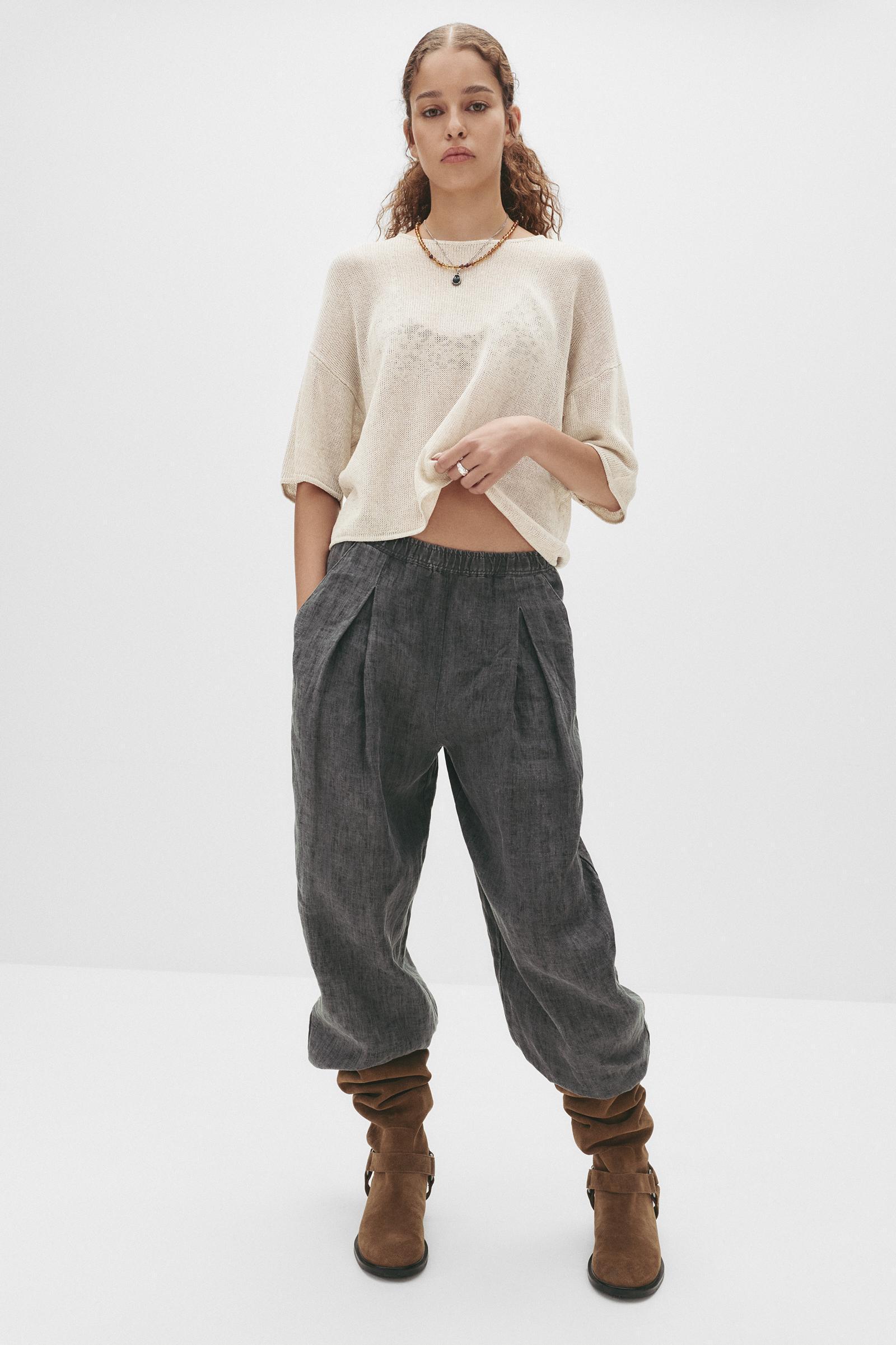 Rustic short sleeve sweater Product Image