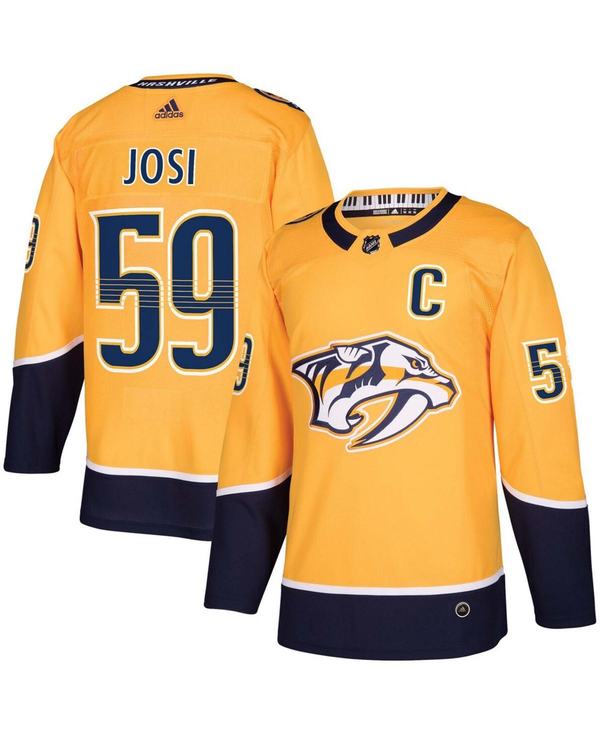 Mens adidas Roman Josi Gold Nashville Predators Home Authentic Player Jersey Product Image