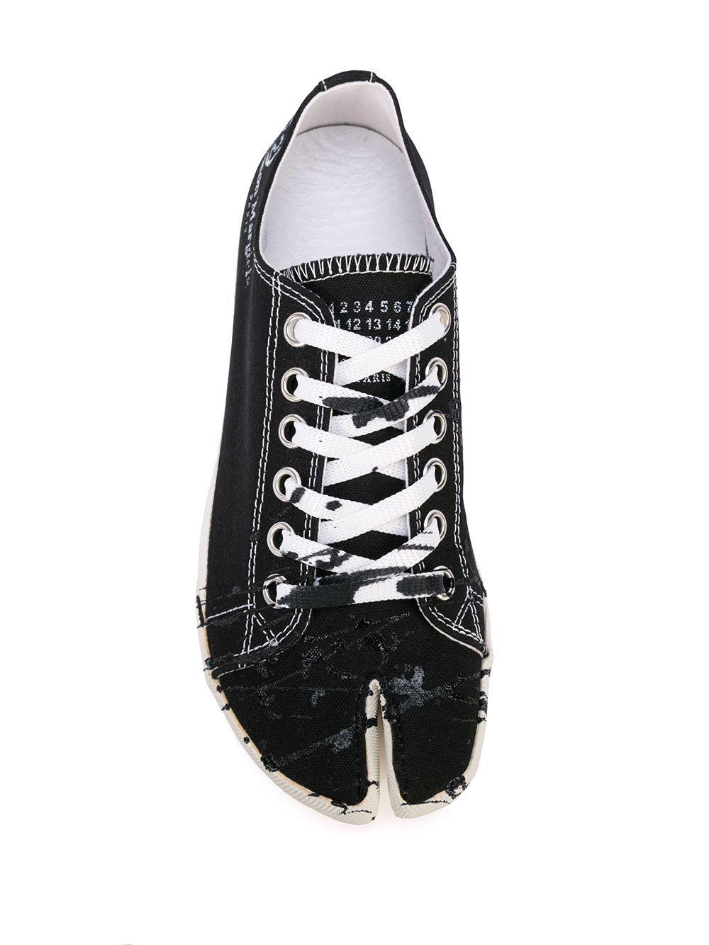 Tabi paint-splatter sneakers Product Image