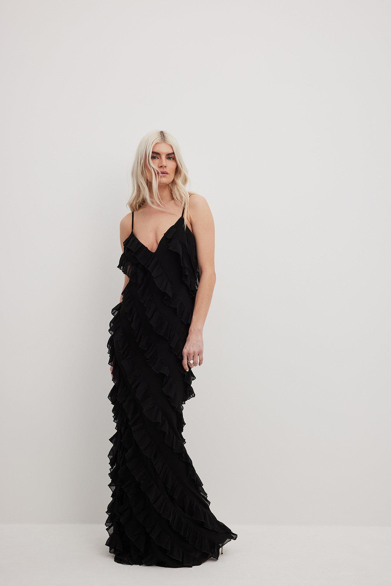 All Over Frills Maxi Dress Product Image