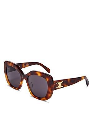 Womens 55MM Butterfly Round Sunglasses Product Image