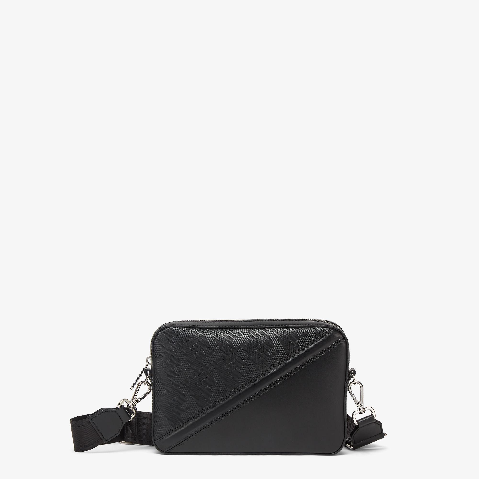 Fendi Diagonal Camera CaseBlack leather bag Product Image