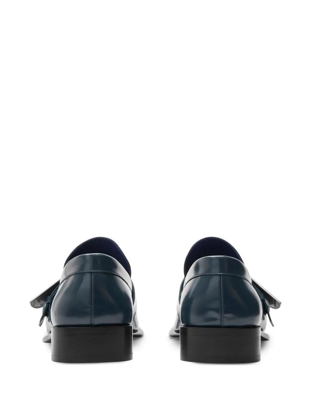 Shield leather loafers Product Image